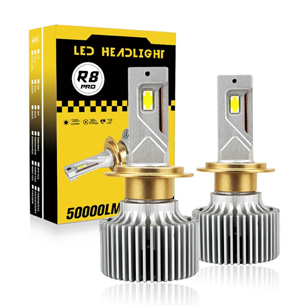 RAYCH Car Accessories 2022 R8 Pro 300W 50000LM Led Headlight Bulb Auto Lighting Systems H13 9006 9005 H11 H7 H4 H8 Led Light